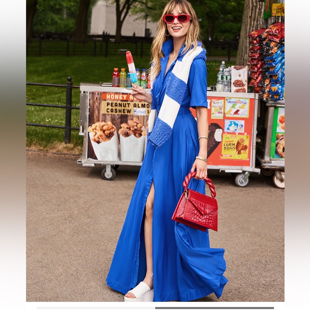 STAUD Millie Maxi Dress - Lapis